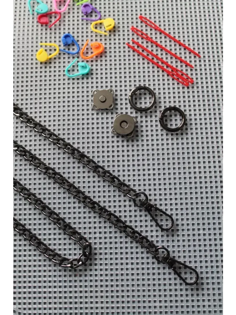 набор для сумки пластиковая канва и фурнитура