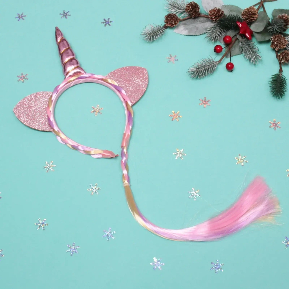 Ободок карнавальный с хвостом «Сказочный единорог»