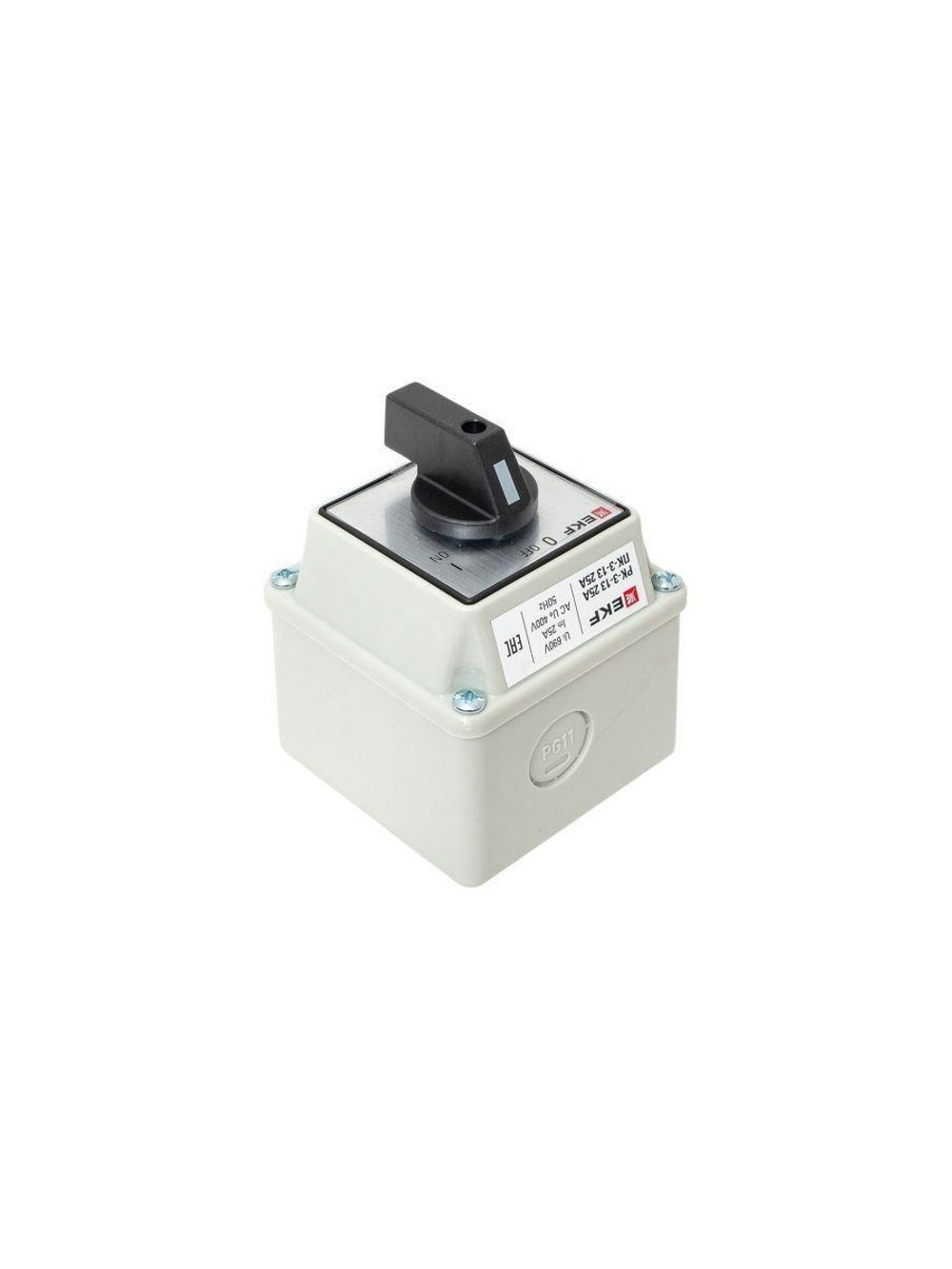 Переключатель кулачковый ПК-3-13 3П 25А "ВКЛ-ВЫКЛ" IP54 EKF pk-3-13-25