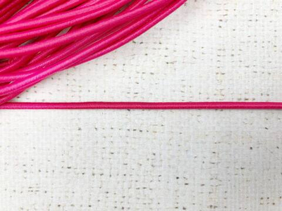 Резинка шляпная, d 3 мм, фуксия