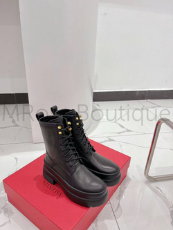 Женские кожаные ботинки Valentino премиум класса