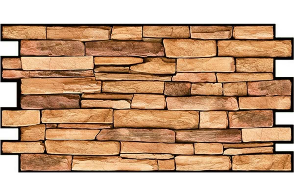 ПАНЕЛЬ ДЕКОРАТИВНАЯ ПВХ GRACE СЛАНЕЦ ПЕСОЧНЫЙ 980Х498ММ 1ШТ