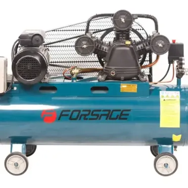Компрессор 100л 3-х поршневой с ременным приводом (3.0кВт, ресивер 100л, 360л/м, 380В) Forsage F-TB290-150(380V)