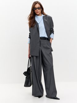 Брюки широкие прямого кроя