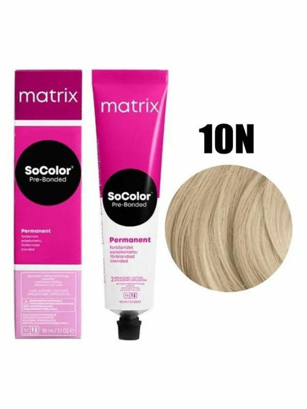 Matrix Краска для волос SoColor Pre-Bonded 10N очень-очень светлый блондин 90 мл.