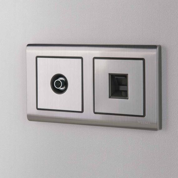 ТВ-розетка оконечная Werkel глянцевый никель W1183002 4690389158261