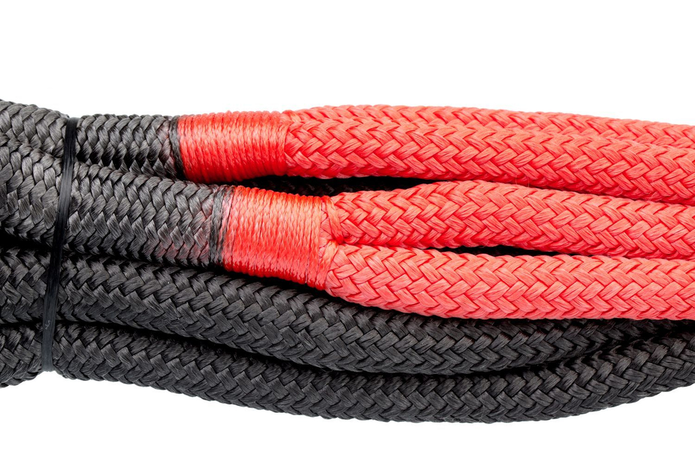 Трос кинетический черный 26мм х 9м, нагрузка до 14,6 тонн, плетеные проушины, в сумке