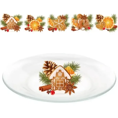 Тарелка 19,6см «Со вкусом праздника» 5 видов