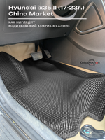 Передние автомобильные коврики ЭВА с бортами для Hyundai ix35 II (17-23г.) China Market