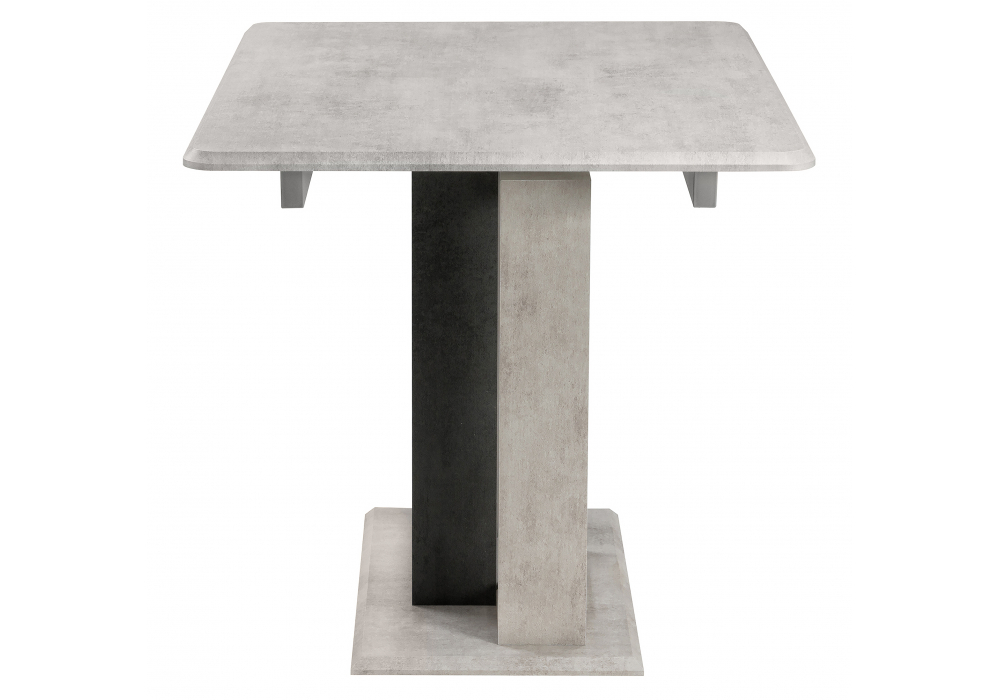 Стол деревянный Woodville на тумбе Санса 120 камень светлый, камень темный