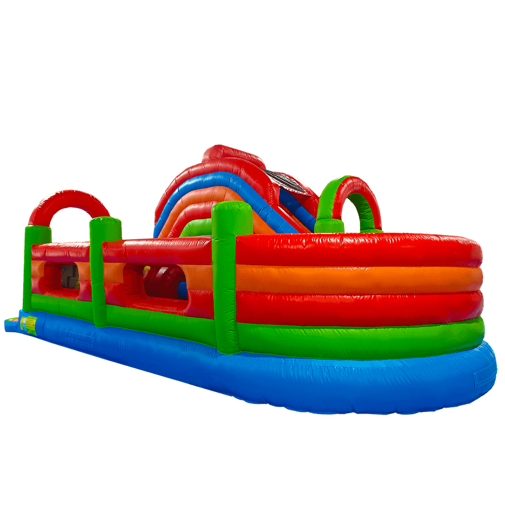 Надувная полоса препятствий «Цветное изобилие 2» 8*4*4 м