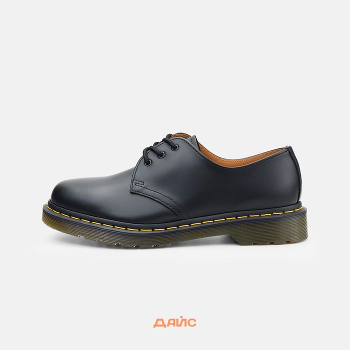 Ботинки Dr. Martens 1461 Yellow Stitch Smooth артикул:11838002 - купить в магазине Дайс
