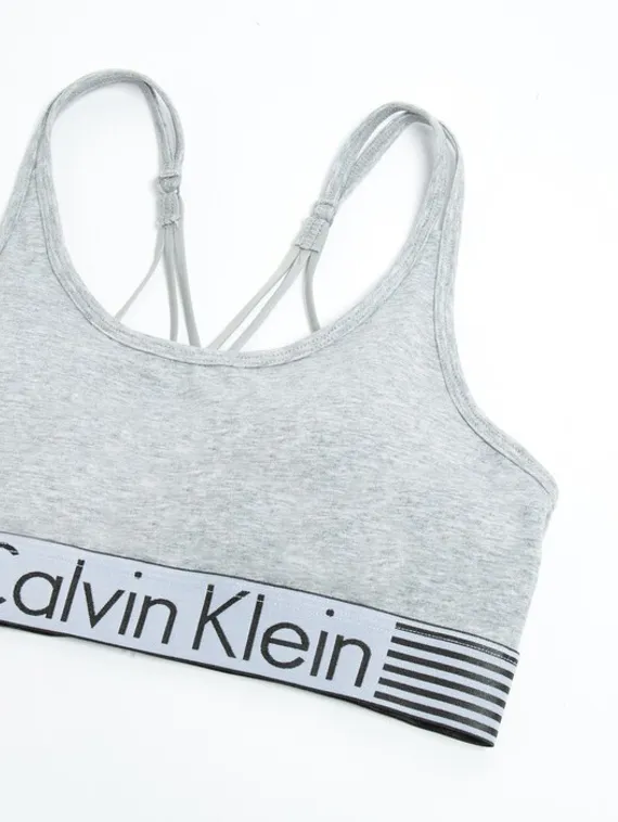 Комплект женский (топ с тонкими лямками, трусы), цвет серый МИКС, размер 44-46