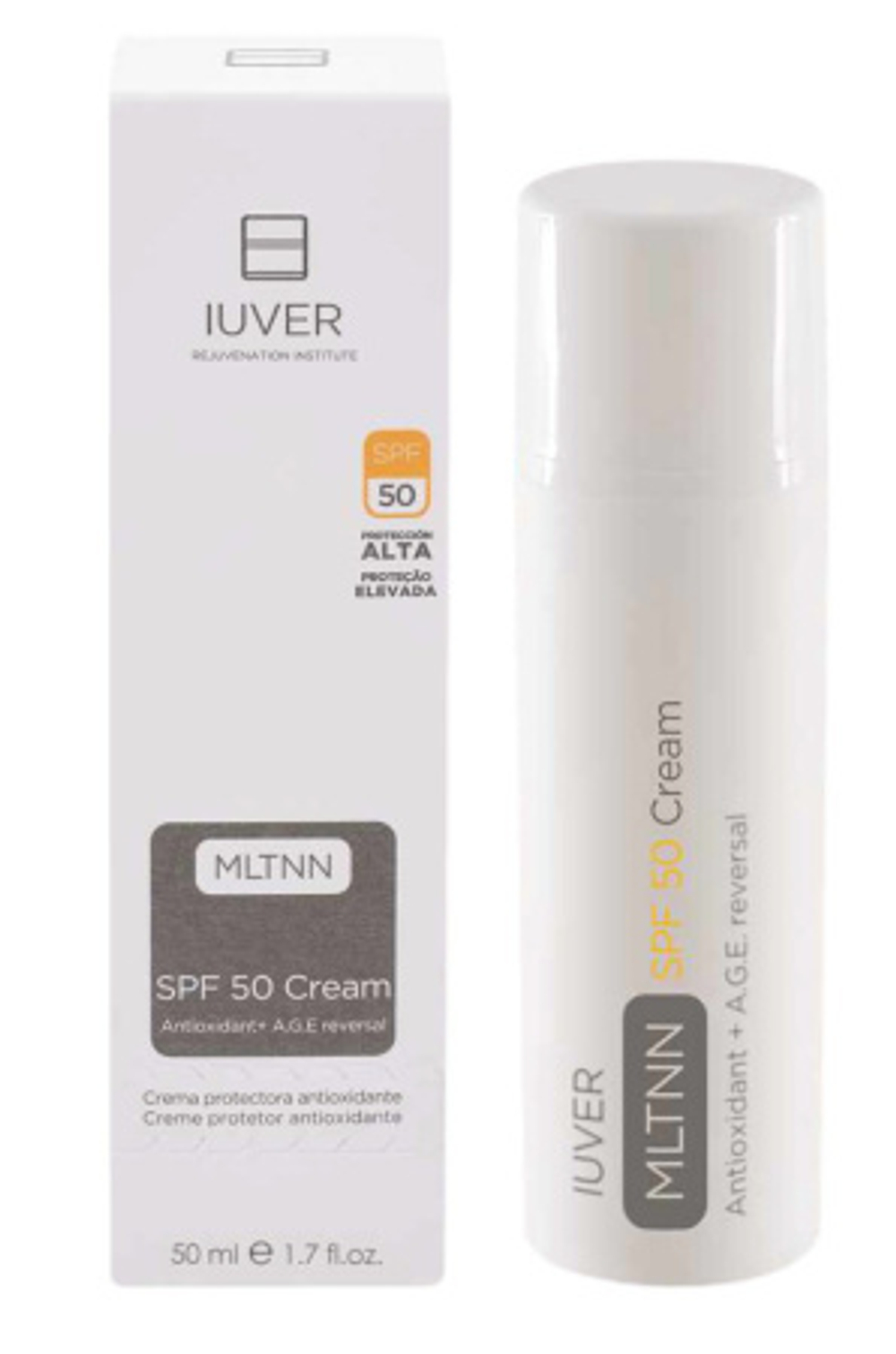 IUVER MLTNN SPF 50 CREAM ANTIOXIDANTE +A.G.E. REVERSAL