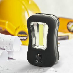 Светодиодный фонарь ЭРА Рабочие Практик RB-601 ручной на батарейках магнит крючок Soft-touch