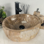 Раковина из окаменелого дерева OD-64646 40*32*15 0174