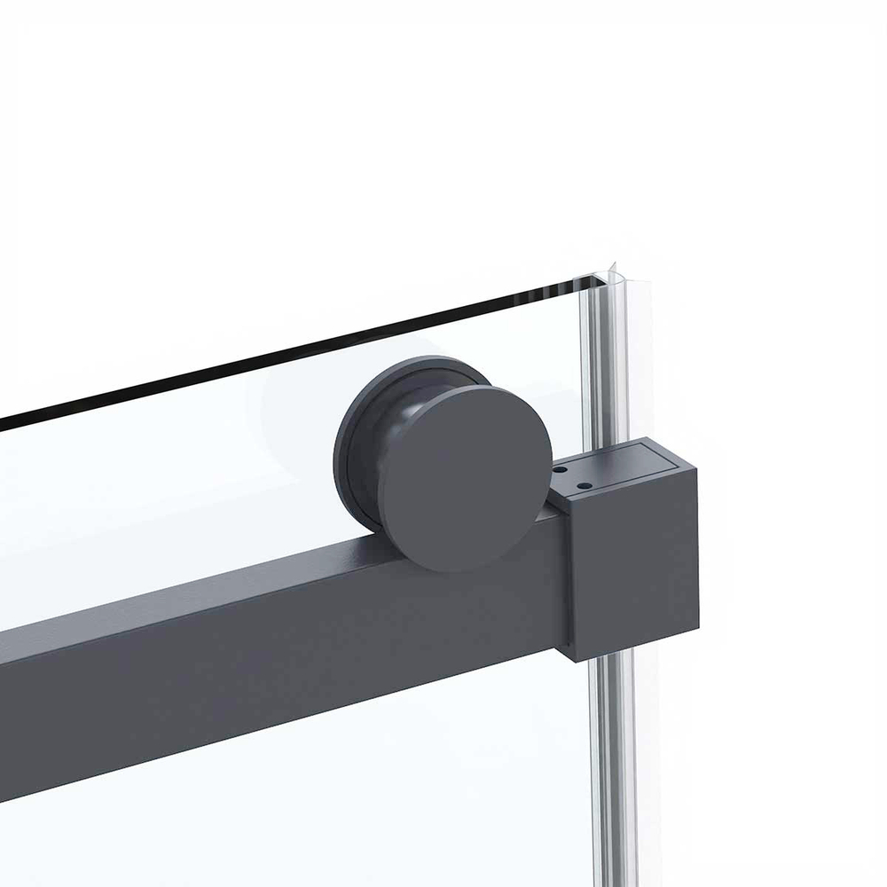 Душевой уголок Como Soft VSR-1CS1011CLGM, 1100*1000, вороненая сталь, стекло прозрачное