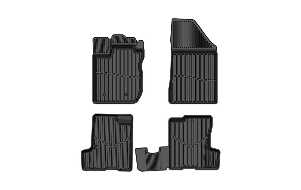 Коврики резиновые в салон 3D STANDART для Lada X-RAY (OPTIMA) (2015-) SRTK.LD.XR.OPT.15G.01X15