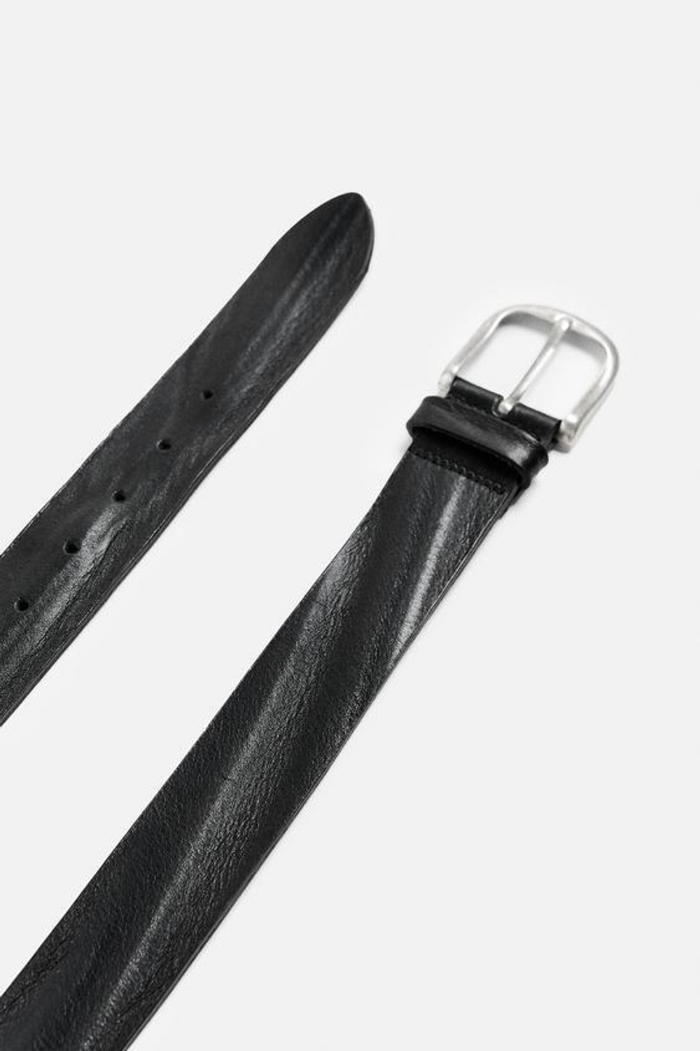 ZARA КОЖАНЫЙ РЕМЕНЬ, ЧЕРНЫЙ