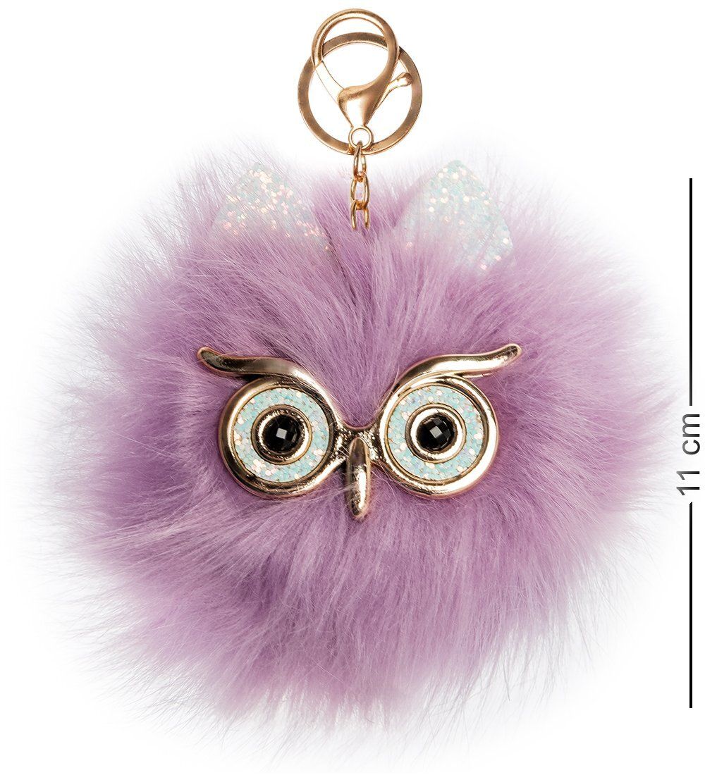 ЯЛ-13-40/ 2 Брелок «Совенок-пушистик» сиреневый