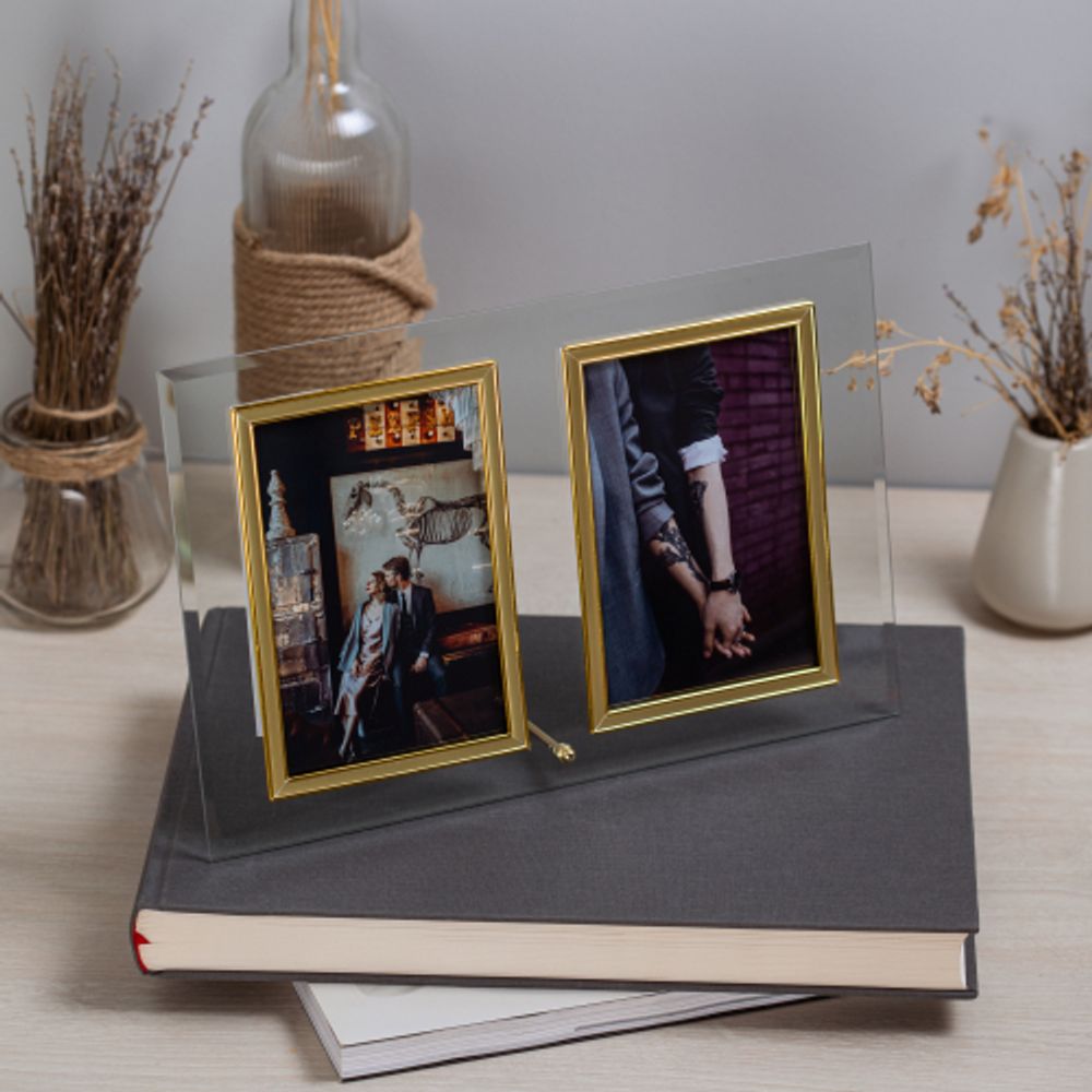 GT 224/-G вертикальная прямая двойная , золото 10х15 | GT