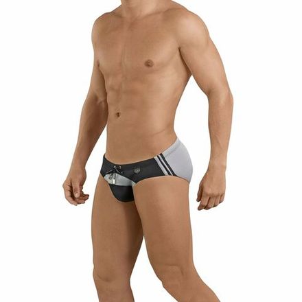 Мужские плавки серебристые Clever Moda Big Thing Swimsuit Brief 068012