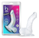 Прозрачный фаллоимитатор-реалистик Sparkle - 16,5 см. (Цвет: прозрачный)