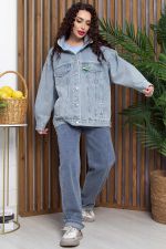 Жакет джинсовый Милана (серо-голубая) Б13370-4М LT Collection