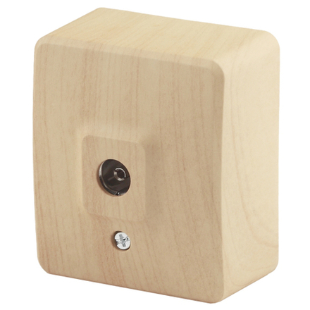 Розетка ЭРА Эксперт 11-3201-11 TV одиночная ОУ IP20 сосна