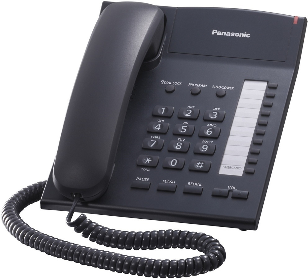 Проводной телефон Panasonic KX-TS2382RUB черный