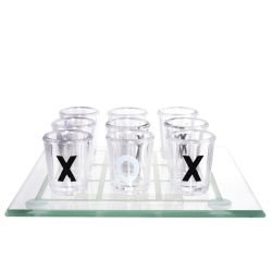 GAEM Игра настольная (питейная) "Крестики-нолики", L25 W6 H25 см