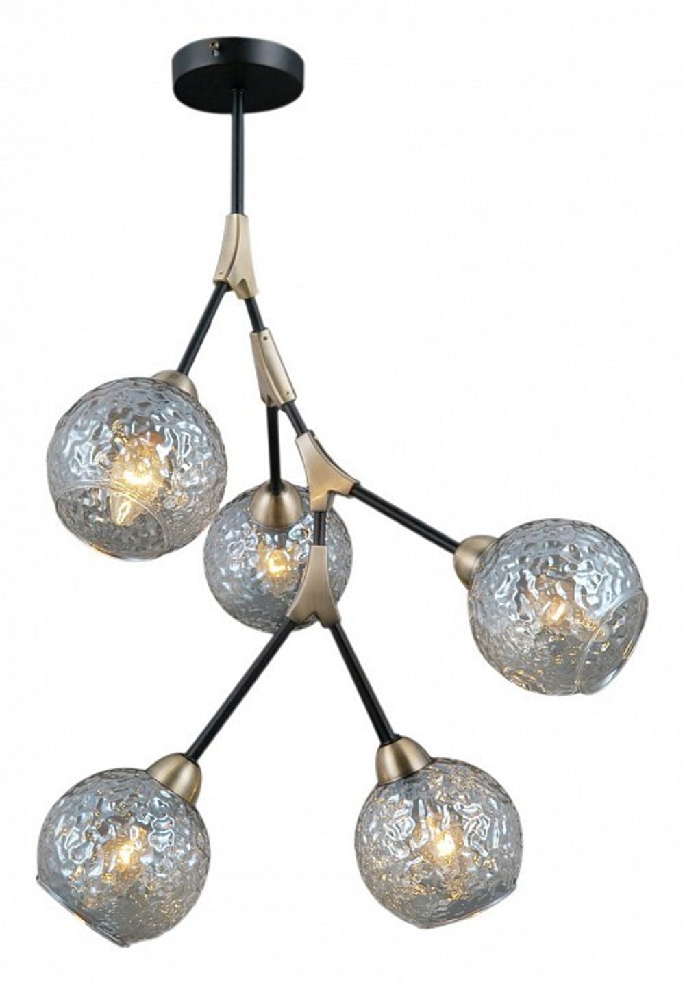 Люстра на штанге ILLUMICO  IL0263-5PSQ-79 BK AB