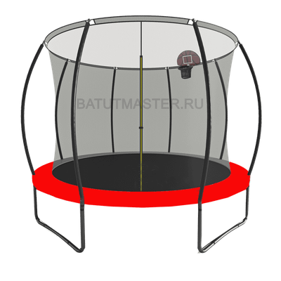 Батут детский с сеткой и баскетбольным кольцом диаметр 6 фт