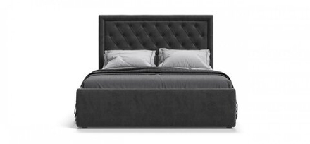 Кровать BOSS CLASSIC велюр Monolit серая