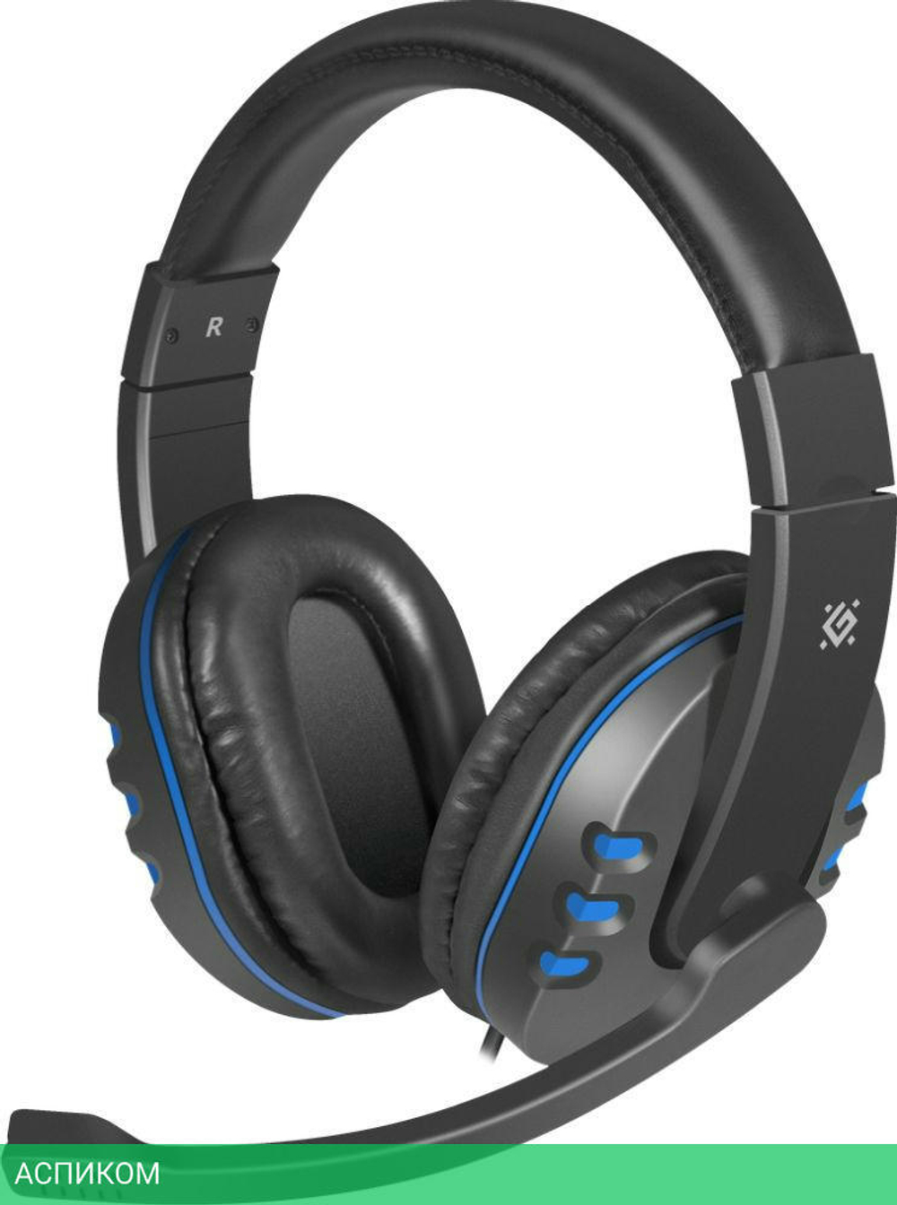 Наушники Defender Gaming Warhead G-160 Black/Blue (64118)