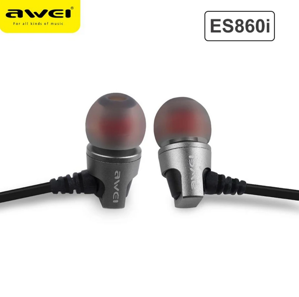 Наушники проводные Awei ES-860i с микрофоном