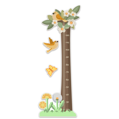 Ростомер Скандик Дерево с жёлтой птицей и бабочкой