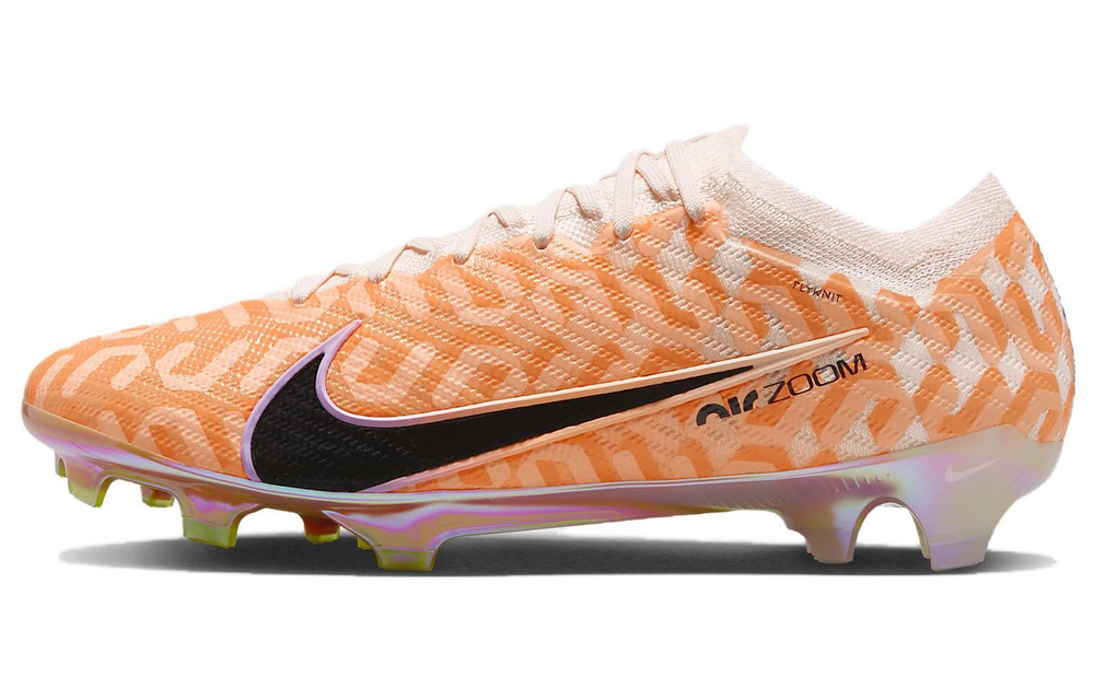 Nike Mercurial Vapor 15 ELITE NU comfortable professional FG (rubber spikes) natural grass wear-resistant football shoes for men and women the same orange and black