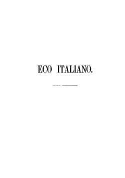L'eco italiano fiore del parlar famigliare e della conversazione civile in Italia | Eugenio Camerini
