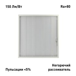 Светильник светодиодный ЭРА SPO-6-24-6K-P 24Вт 6500К 3600Лм 150Лм/Вт IP40 595x595 призма | Светильники с внутренним драйвером
