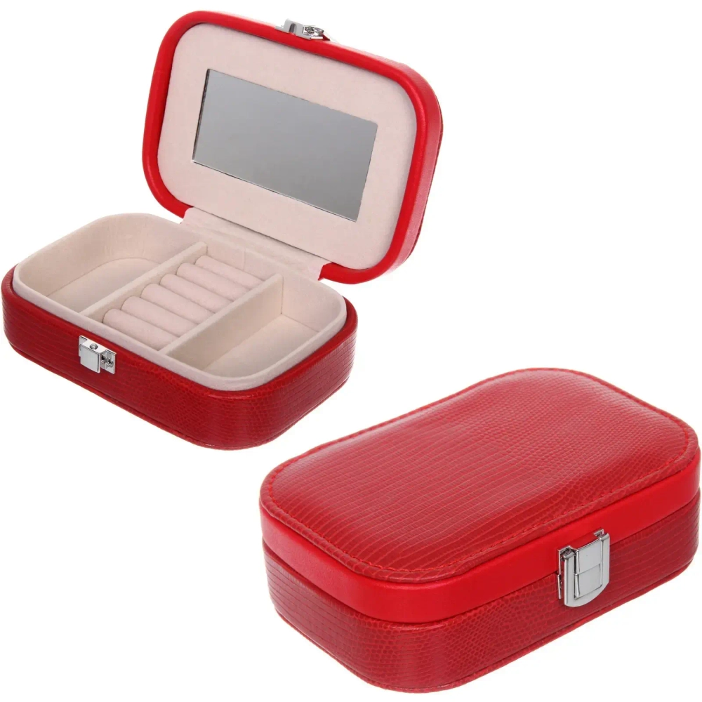 Шкатулка для украшений «ДИ МАРКО», цвет бордово-красный, 15*10*4,5см (коробка)