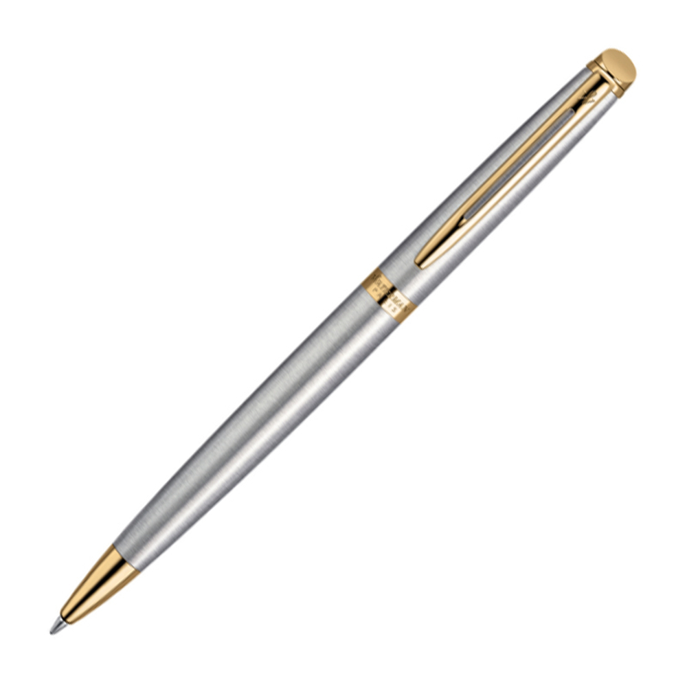 Подарочный набор: Чехол и Шариковая ручка Waterman Hemisphere, цвет: GT, стержень: Mblue