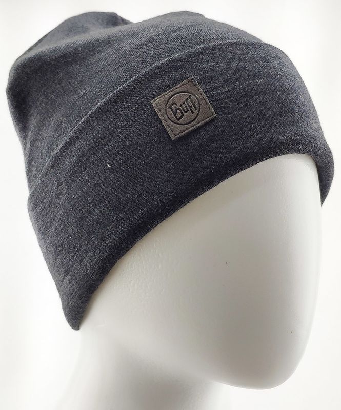 Теплая шерстяная шапка-бини Buff Hat Wool Heavyweight Grey Фото 1