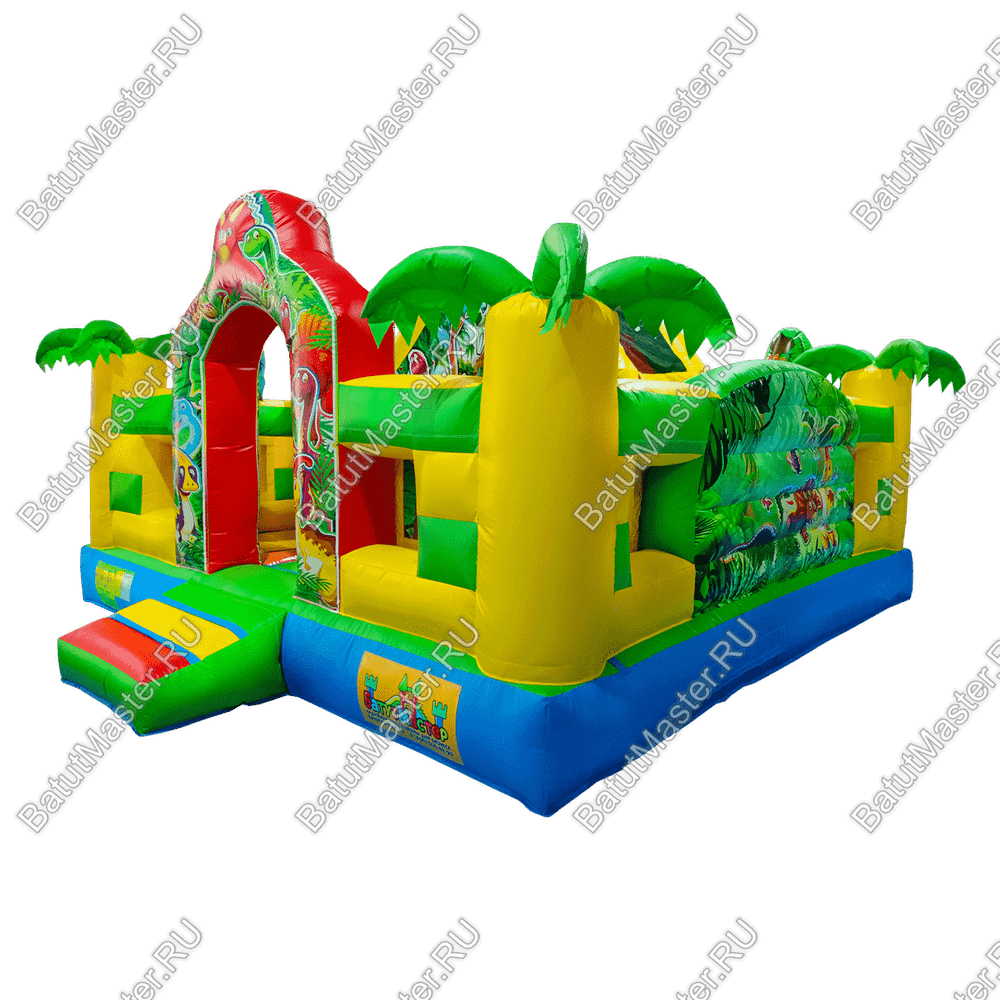 Коммерческий надувной батут "Парк динозавров" 5*5*2,8 м
