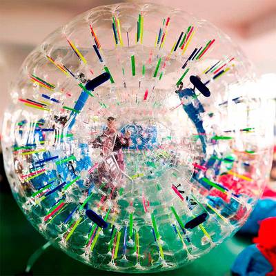 Светящийся зорб "Neo" ТПУ, усиленные сиденья, диаметр 3 м