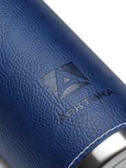 Термос Арктика с оплеткой из эко кожи