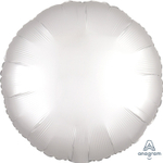 Шар фольгированный Круг 43 см (Белый)