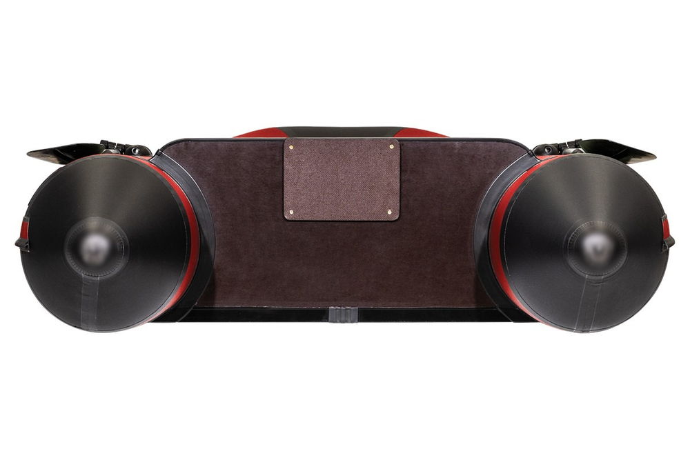 Аква-2800 СК слань+киль красная/черная (лодка пвх под мотор)