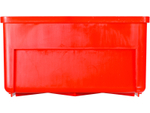 Ящик сплошной 300×185×100 мм, объем 5.55 л., арт.: 6002, красный, код: 10555