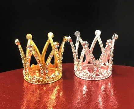 Корона принцессы М 3*3,5см Золото, металл